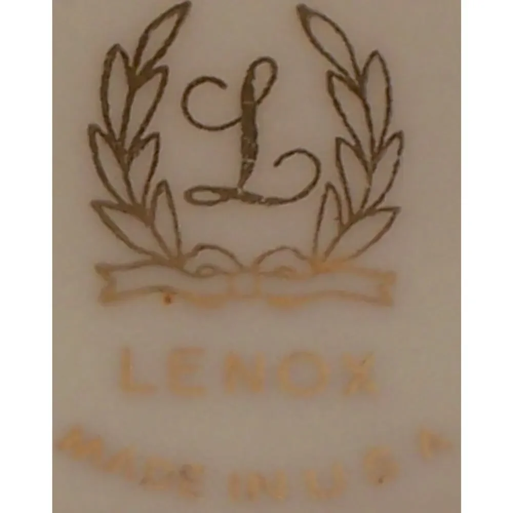 Vintage Lenox Symphony Candlestick Holder Ivory Fine China 24k Gold Replacement